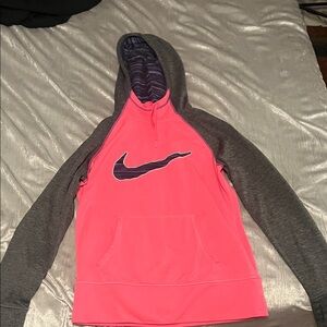 Nike Pink and Gray Pullover